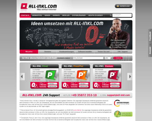 all-inkl.com screenshot