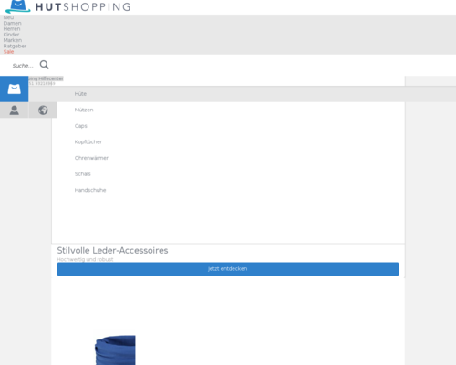hutshopping.de screenshot