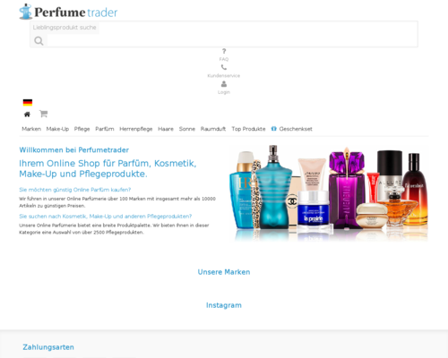 perfumetrader.de screenshot