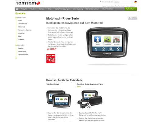 tomtom.com screenshot