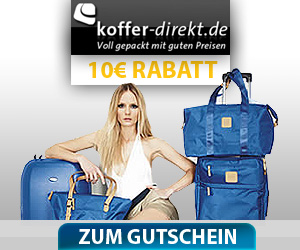 Gutschein der Woche - 15€ Rabatt bei koffer-direkt.de